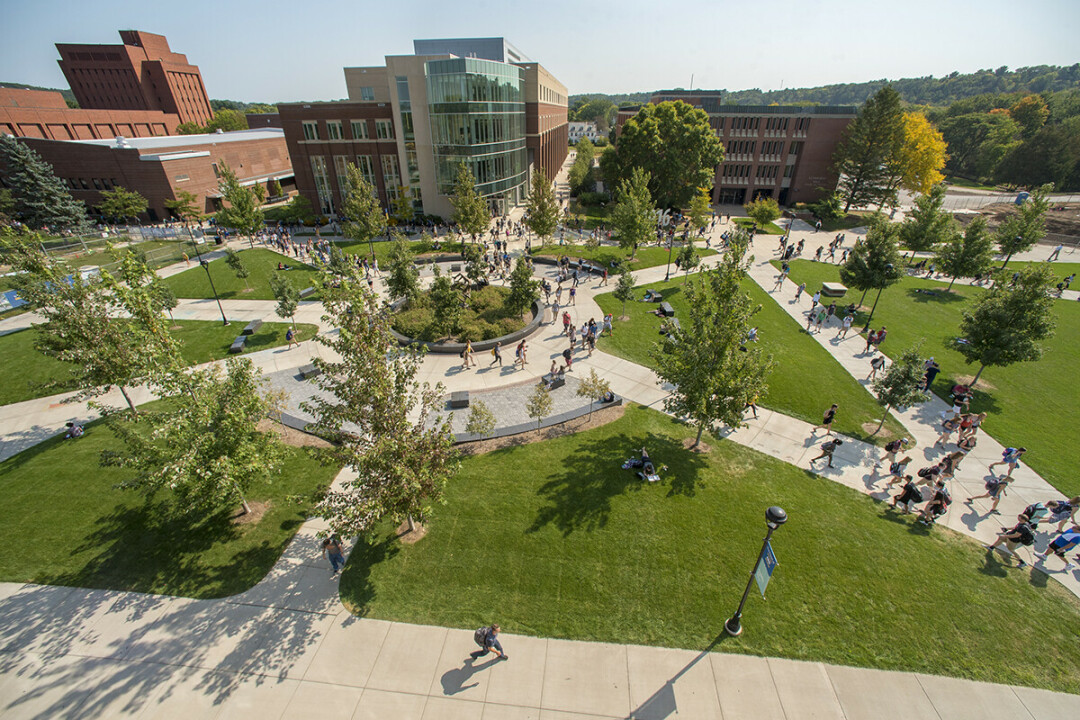 UW-Eau Claire's campus mall. (Submitted photo)