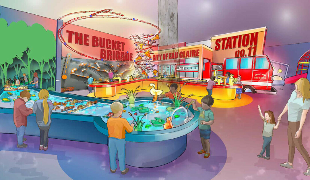 The Water Play exhibit at the future Children's Museum of Eau Claire. (Submitted image)