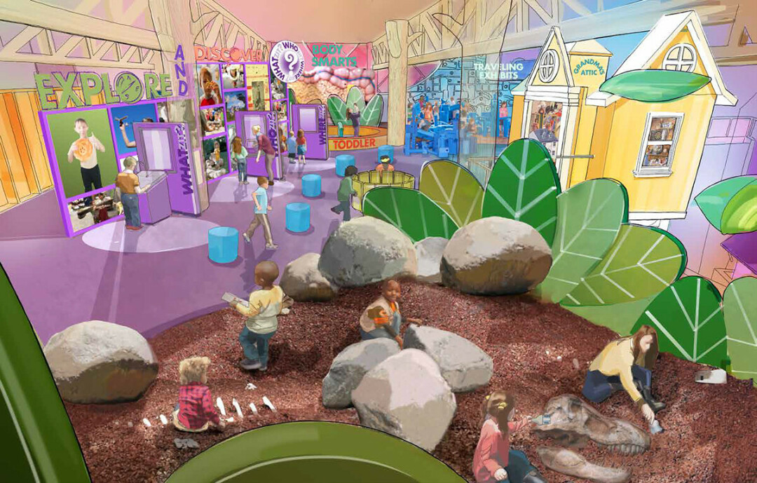 The Explore and Discover area of the future Children's Museum of Eau Claire. (Submitted image)