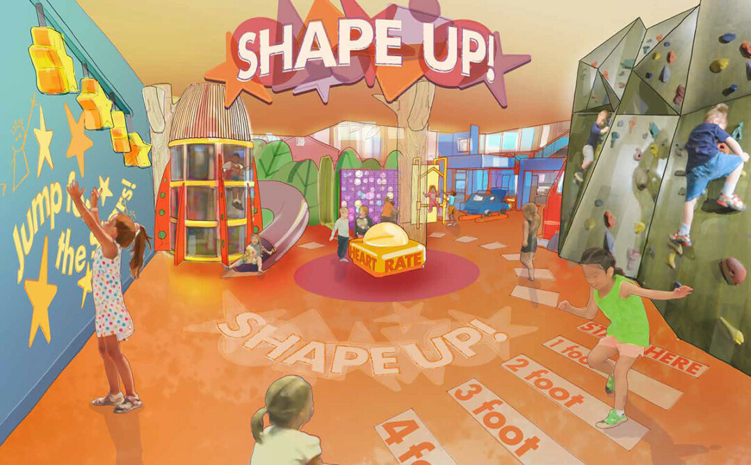 The Shape Up! area in the future Children's Museum of Eau Claire. (Submitted image)