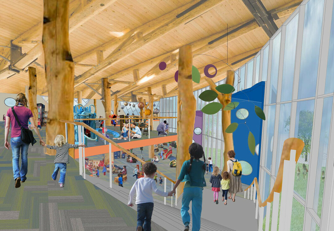 A conceptual image of the interior of the future Children's Museum of Eau Claire. (Submitted image)