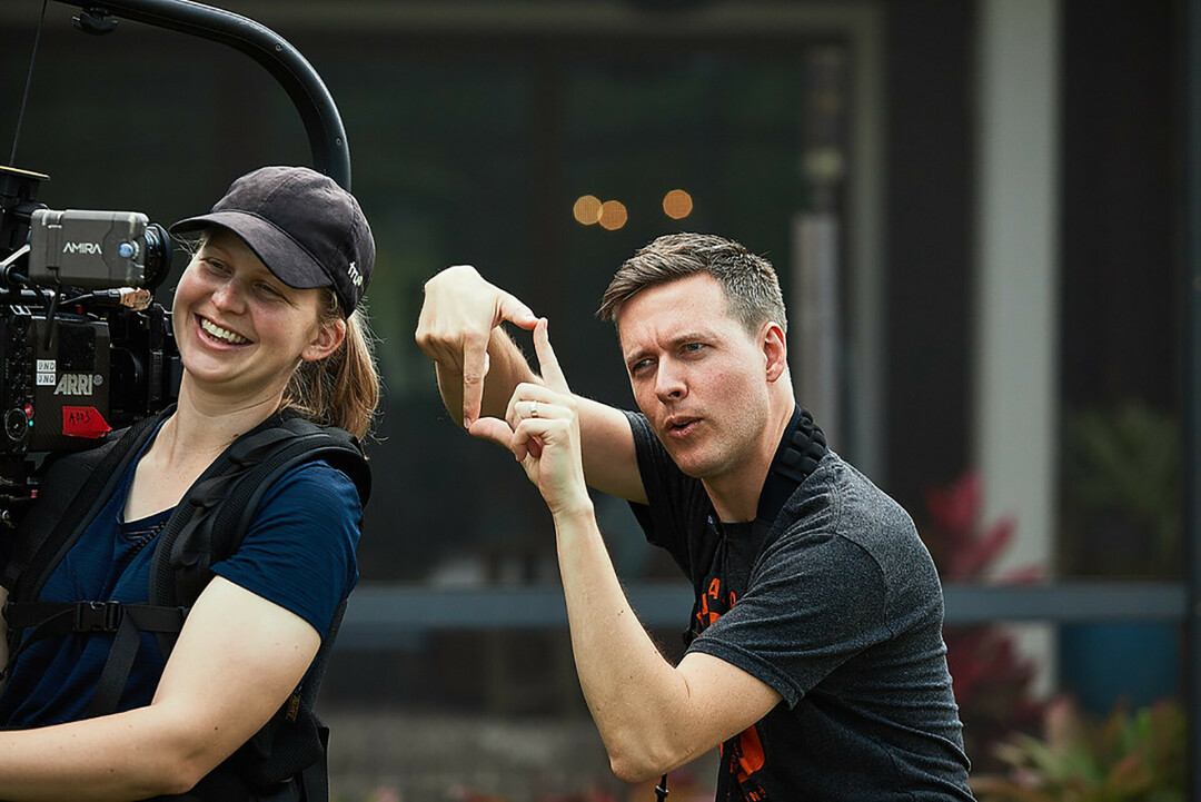 BEYOND THE EFFECTS. Justin Johnson (right), an Eau Claire native and filmmaker, was recently awarded a daytime Emmy for his production 