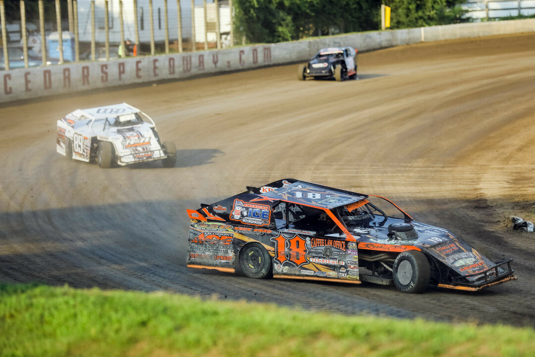 FULL STEAM AHEAD. Kennedy Swan doesn't lift, meaning she doesn't take her foot off the gas when she's taking turns like this. As a longtime racer, Jason Swan said that takes some real guts. (Photo by Andrea Paulseth)