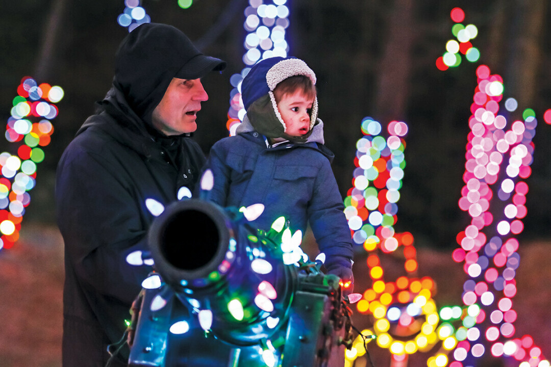 Merry & Bright. Irvine Park&rsquo;s Christmas Village features over 100,000 dazzling lights and 100 festive displays.