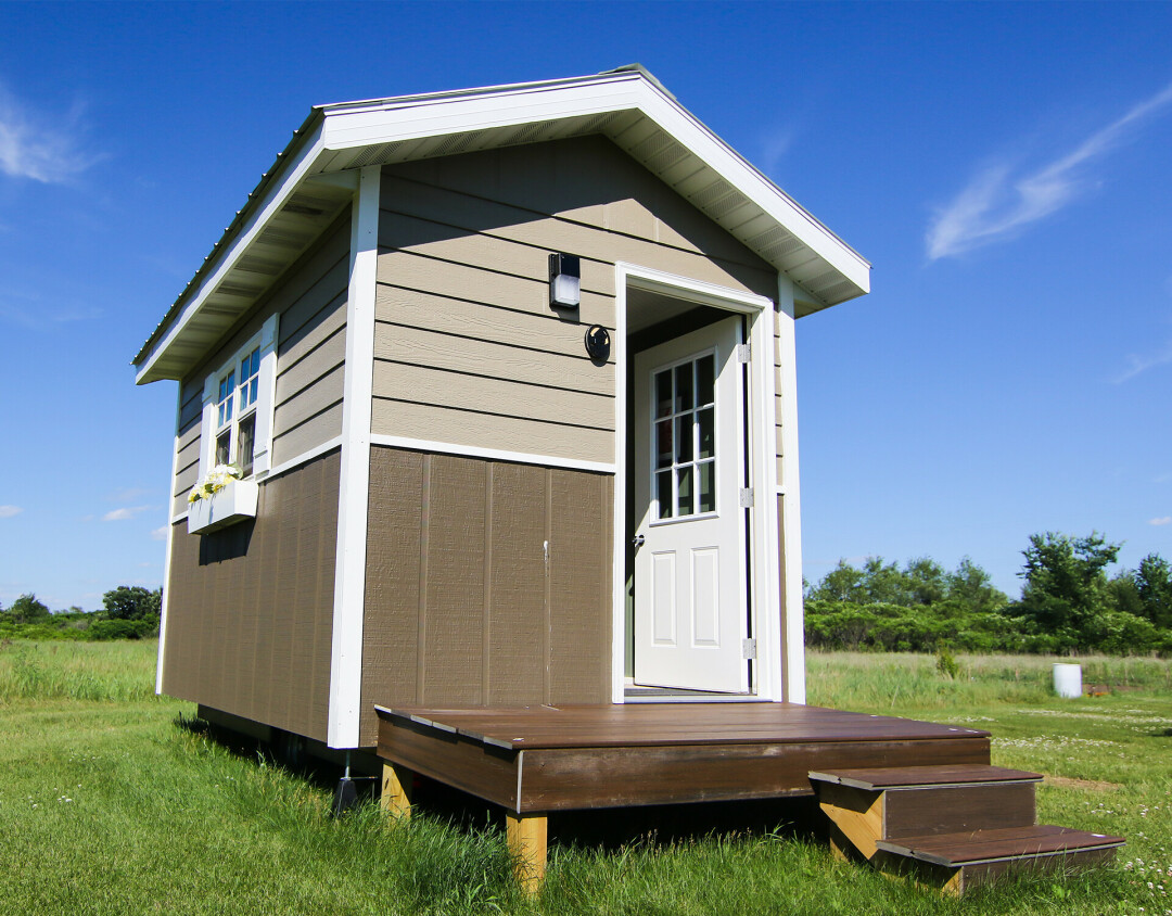 TINY HOMES, BIG IMPACT. One of the original Hope Village tiny homes, which are built thanks to the help from dozens of volunteers.