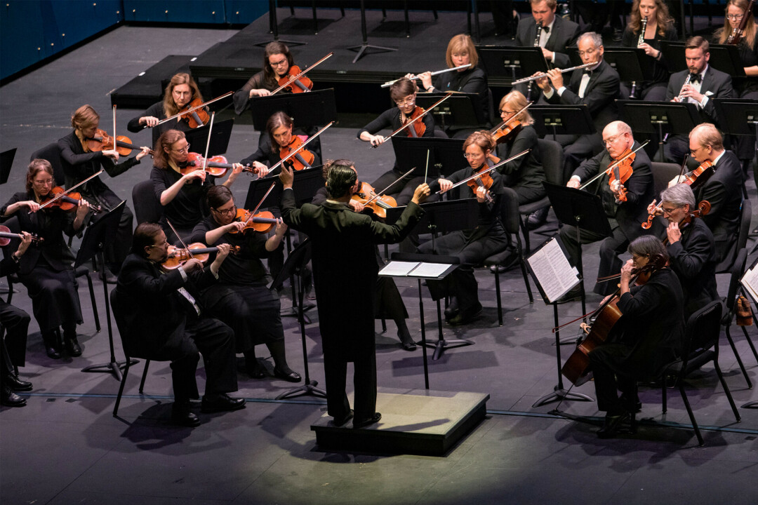 FOND FAREWELL. Bill Eisenbarth, longtime Chippewa Valley Symphony Orchestra musician, and one of its original members, took his final bow with the group. (Photo via Facebook)