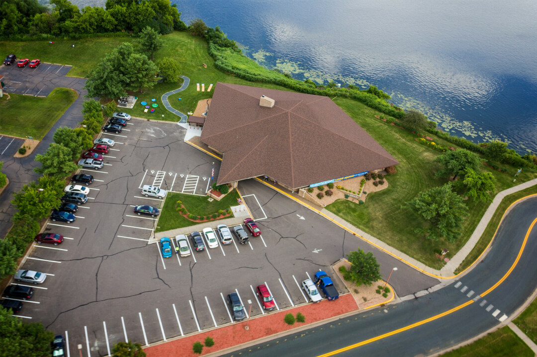 Overview of the Menomonie Public Library (Photo via Facebook).