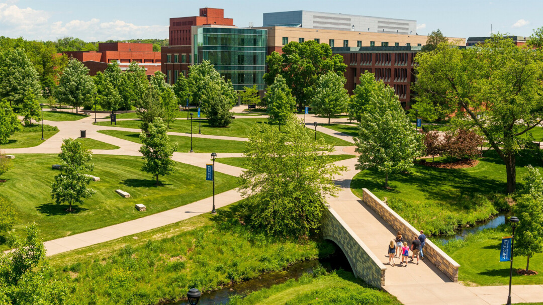 EAU, THE TREES YOU'LL SEE! UW-Eau Claire's campus is incredibly easy on the eyes, much of its beauty thanks to its natural elements, including trees. (Photo via UWEC's Facebook)