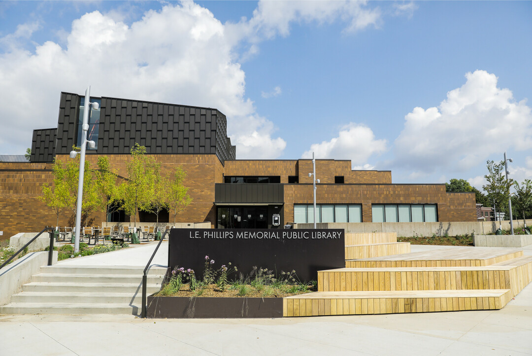 WINNER WINNER! L.E. Phillips Memorial Public Library's recent renovation and additions earned it a Commercial Design Award. 