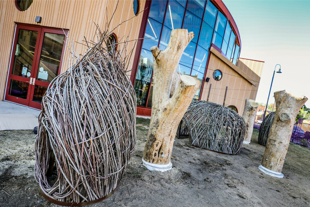 CLIMB ON IN! Soon, kids playing at the Children's Museum of Eau Claire will be able to enjoy the new outdoor exhibit currently in the works!