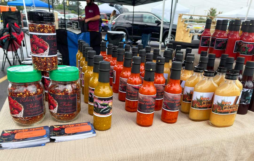 Rolo's products at a local farmer's market.