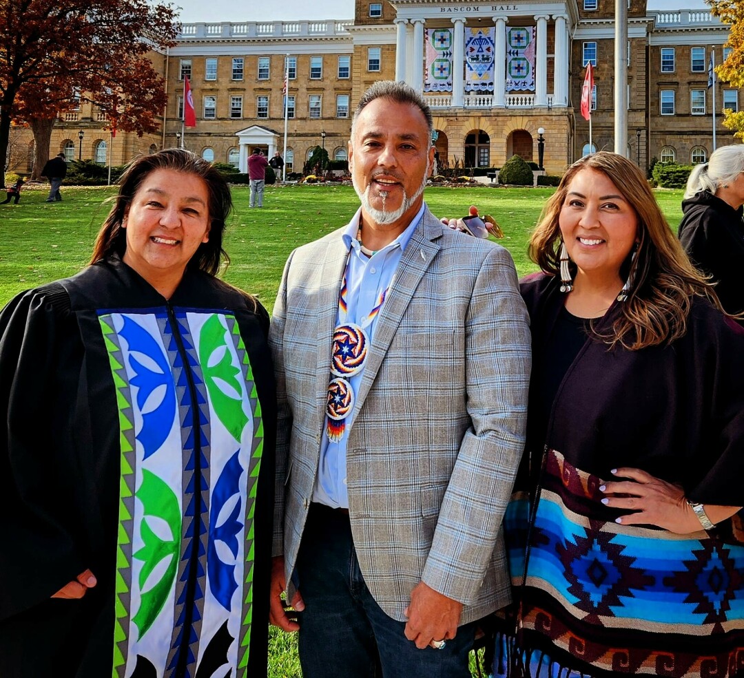 Ho-Chunk Nation President Jon Greendeer (middle)