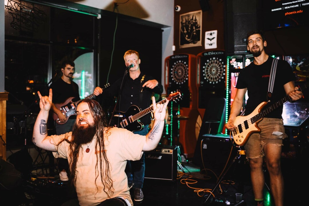 WINTER THROWBACK. The Over Unders (pictured), Riggs Calvero, and Drunk Drivers are bringing the ’50s back to Eau Claire on Jan. 26 at The Mousetrap Tavern. (Photo via Facebook by Trenity White)