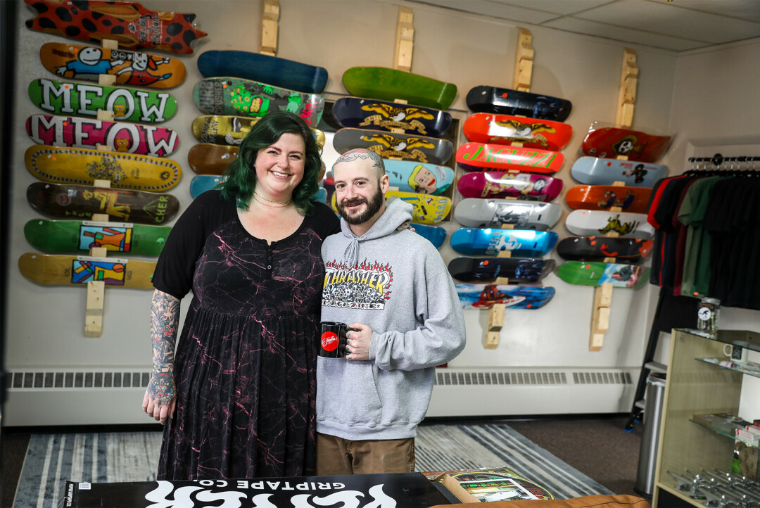 KICK FLIPPIN' IT. El Camino Skate Shop recently opened up on Brackett Avenue (neighbors of Jay Ray's Deli, who fittingly have a sandwich called The Kick Flip).