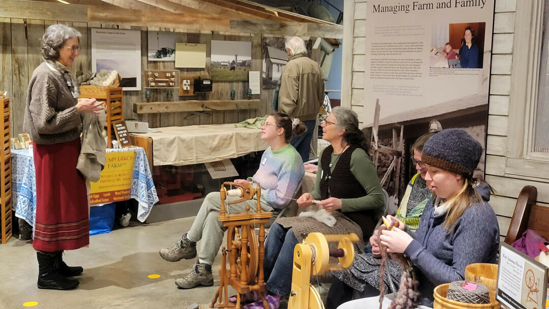 Wool spinning at C.V. Museum. (Photo via Facebook)