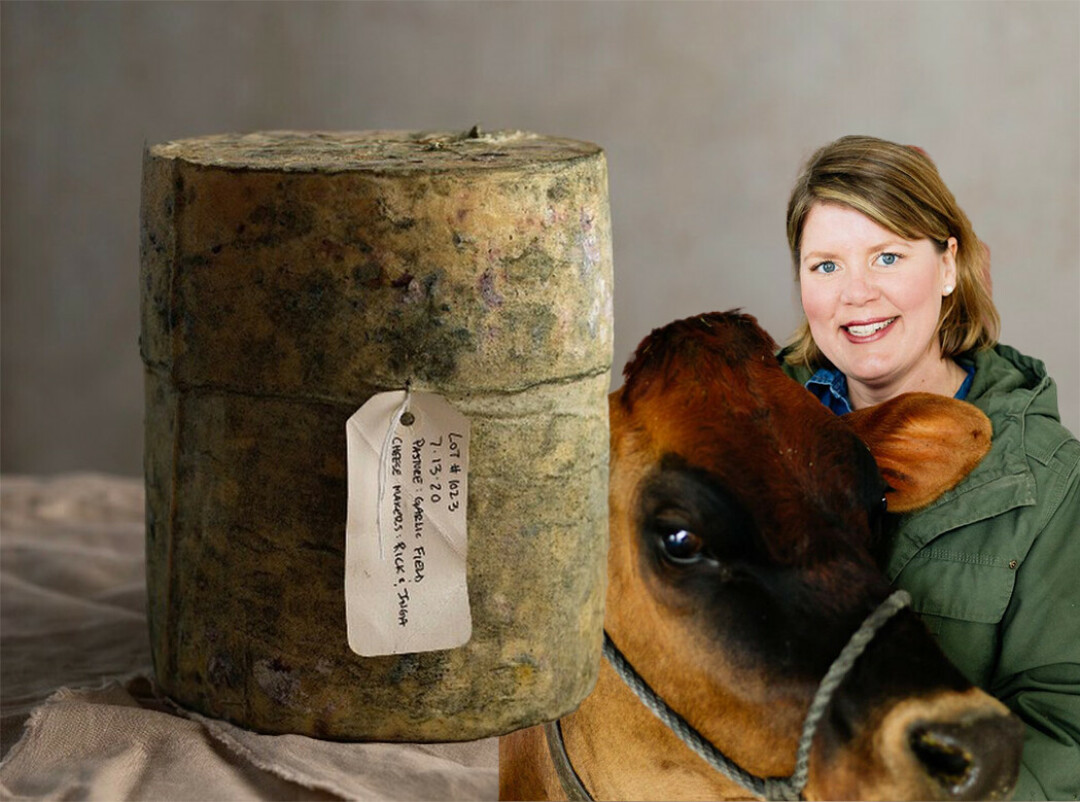 CHEDDAR TAKES GOLD. Osseo's St. Isidore's Dairy Farm was honored at the end of April when its Cloth Bound Cheddar won a Good Food Award. (Photos via Facebook)