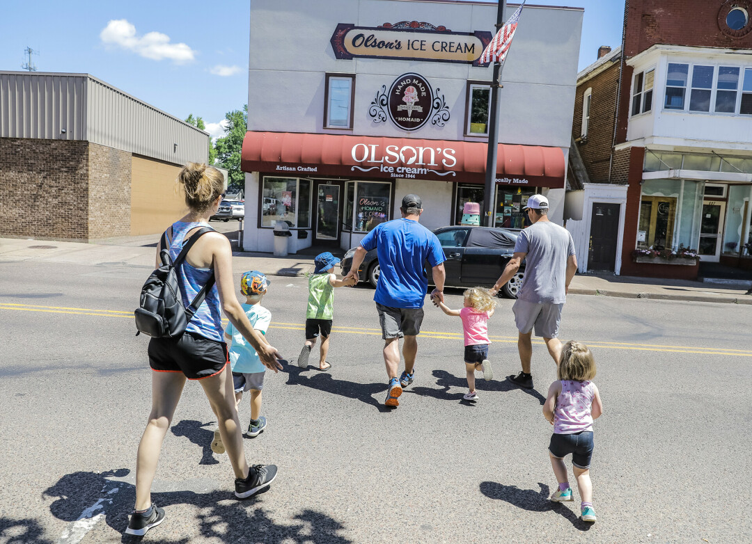 STEPPING BACK INTO HISTORY. The original Olson's location, 611 N. Bridge St., Chippewa Falls – 