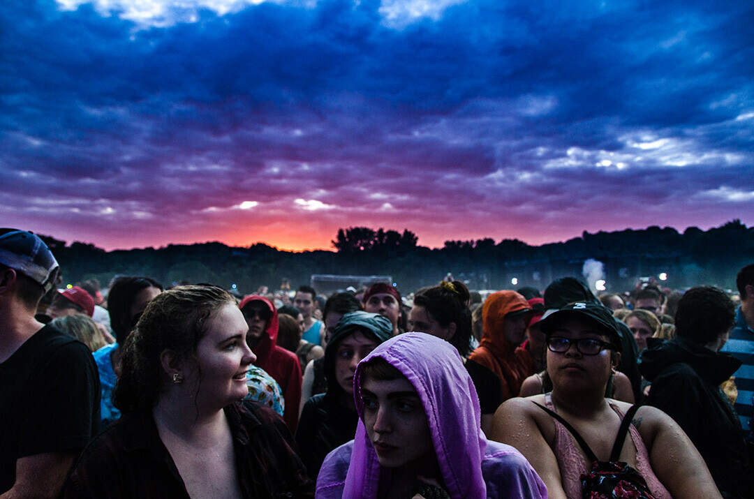 EAUX WHAT A NIGHT. Fans at the Eaux Claires fest in 