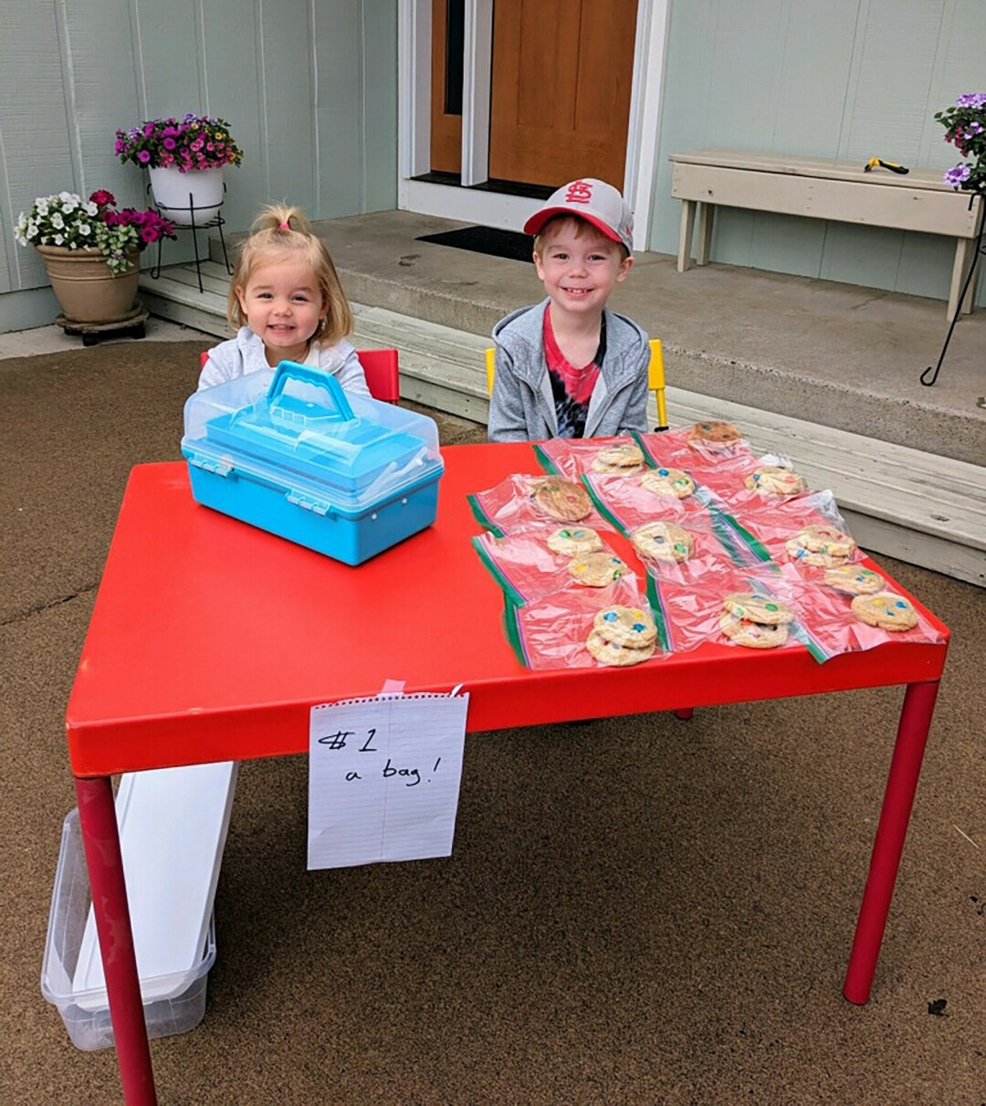 The grandkids' table.