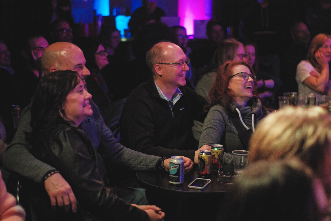 Folks enjoying a show at Oh Claire Improv. (Photo by Luong Huynh)