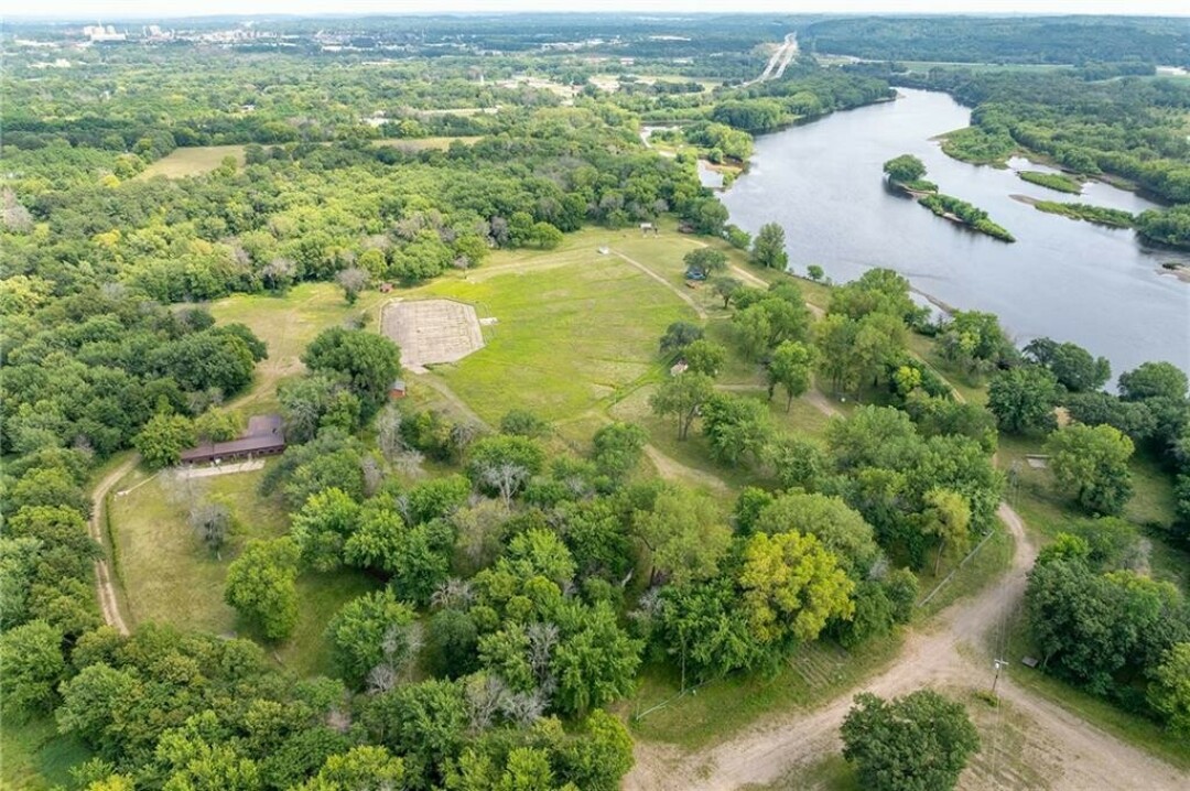 Lot 2 from the air, showing the former concert grounds.