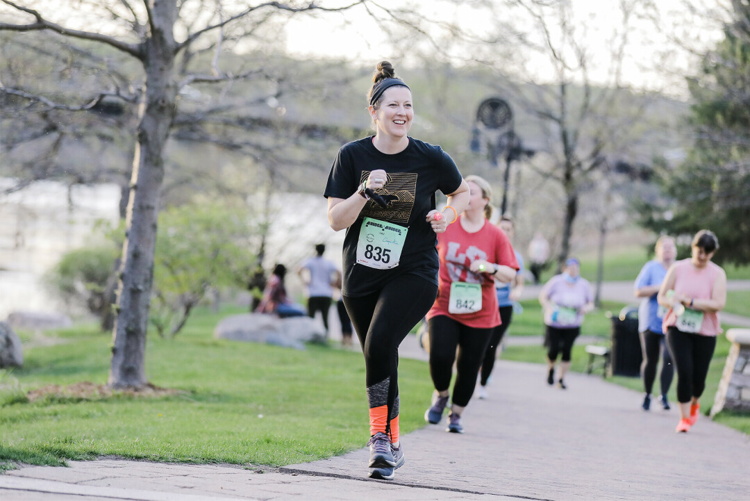 GET IN THE SPOOKY SPIRIT. Eau Claire Marathon organizers are launching a new 5K series beginning with the hall-EAU-ween 5K this October. (2021 Bridge2Bridge race pictured)