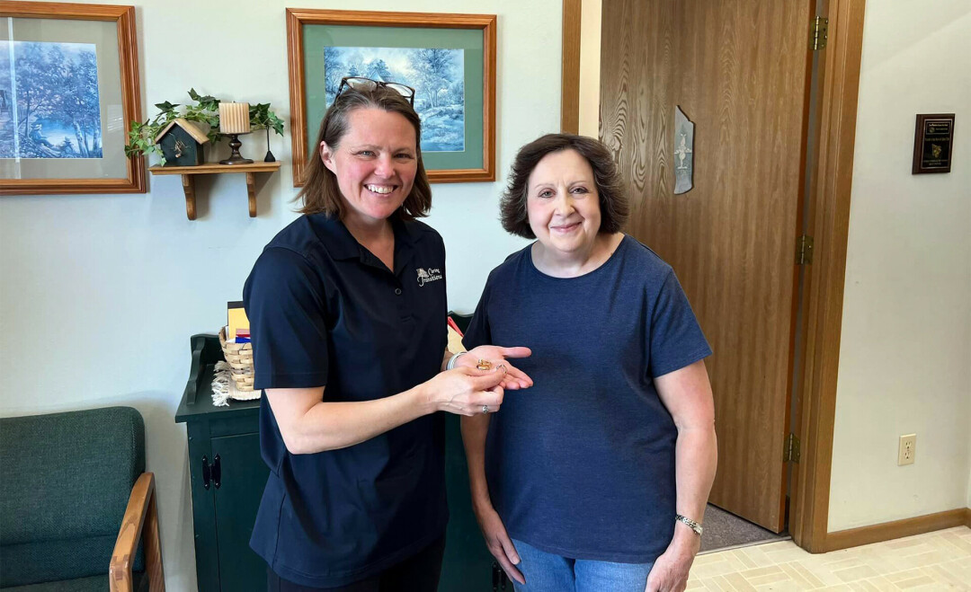 STEPPING IN. Local Erin Swoboda was recently announced as the new owner of Caring Transitions of the Chippewa Valley. (Swoboda, left, pictured.)