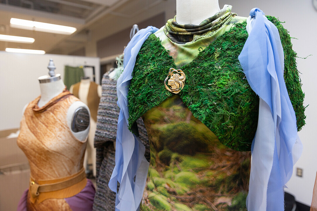 Mossy Overgrowth, right, is one of seven looks that Cermin will present as a featured designer at Omaha Fashion Week.