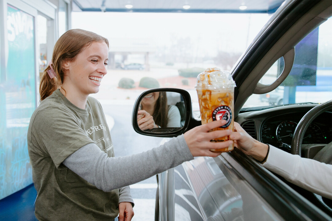 THE COLD CAN'T STOP THE GRIND. 7 Brew opened its northernmost location last September when Eau Claire welcomed the drive-thru only coffee stand at 2405 N. Clairemont Ave. (Conrtibuted photos)