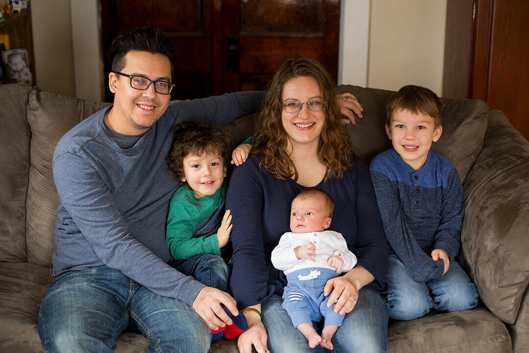 The writer and her family. (Photo by Emily Wichman)