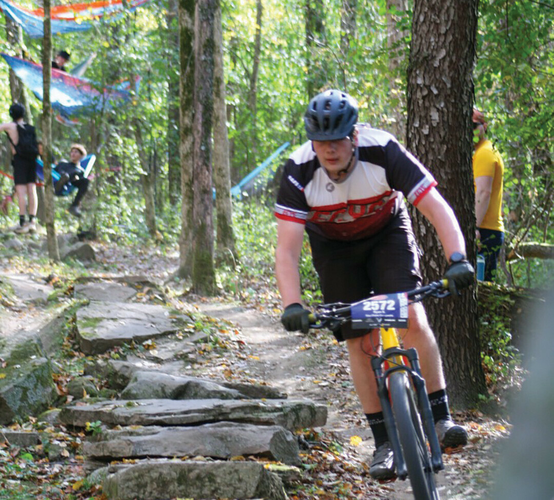 Ryan Semerad racing at Trek Trails in Waterloo. (Submitted photo)