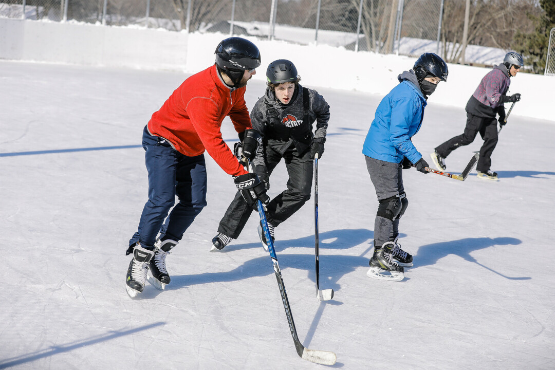 LACE 'EM UP. Several Eau Claire outdoor skating rinks and warming houses are opening up on Friday, Jan. 3. Pinehurst, pictured, hopes to be open soon after, an update to come during the week of Jan. 6.