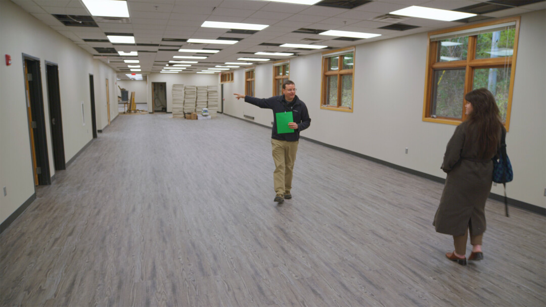 One half of the new day resource center will be the offices for roughly 28 Western Dairyland Economic Opportunity Council staffers while the other half, partially pictured above, will be the daytime center.