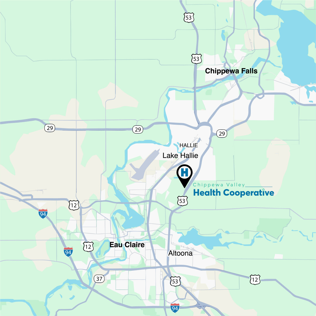 Approximate location of where the Chippewa Valley Health Cooperative hospital will be located in Lake Hallie.