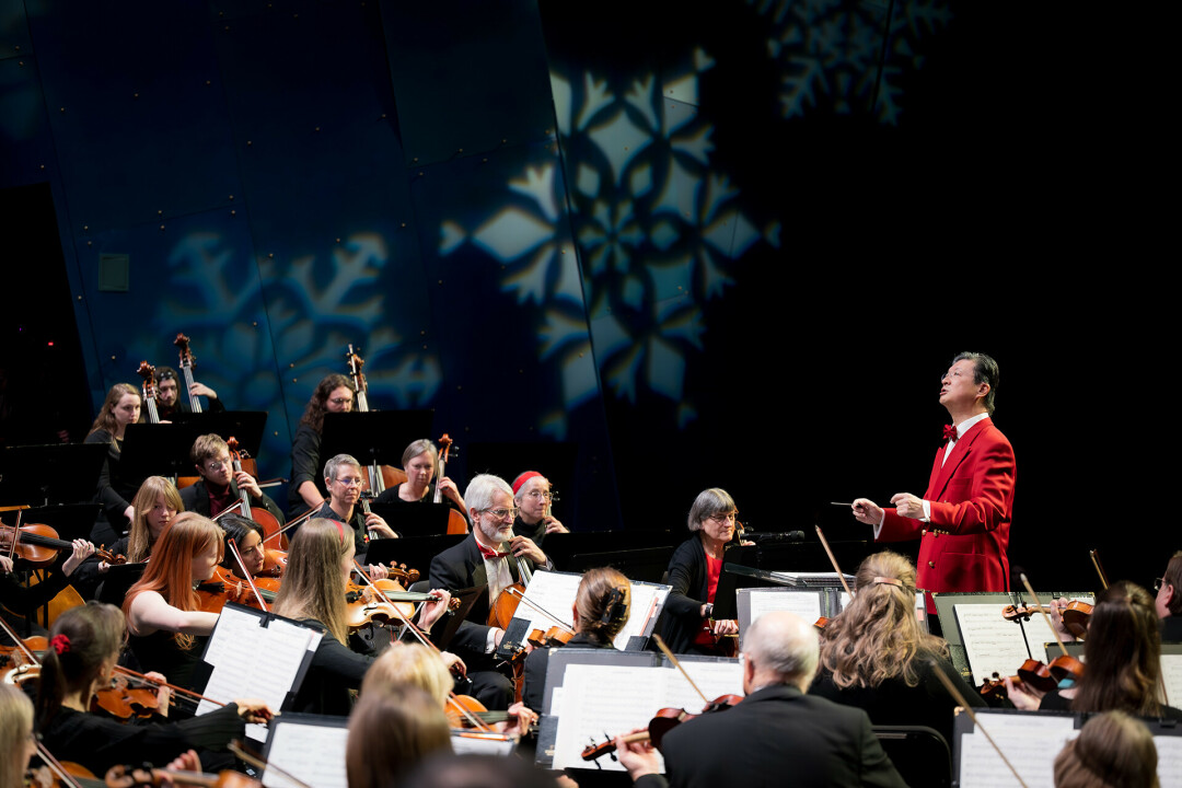 GET IN THE HOLIDAY SPIRIT. The Chippewa Valley Symphony Orchestra will fill the Pablo Center with classic holiday music and seasonal favorites on Saturday, Dec. 13.