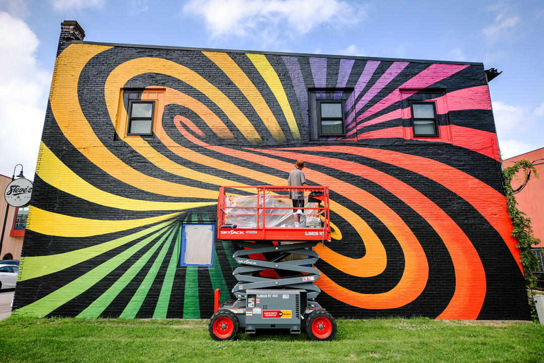 NEED A LIFT? The North Barstow BID Beautification Grant, offered through DECI, is accepting new applications through Jan. 16. If you somehow haven't noticed the new galactic mural adorning Steve's Hemp, pictured, 