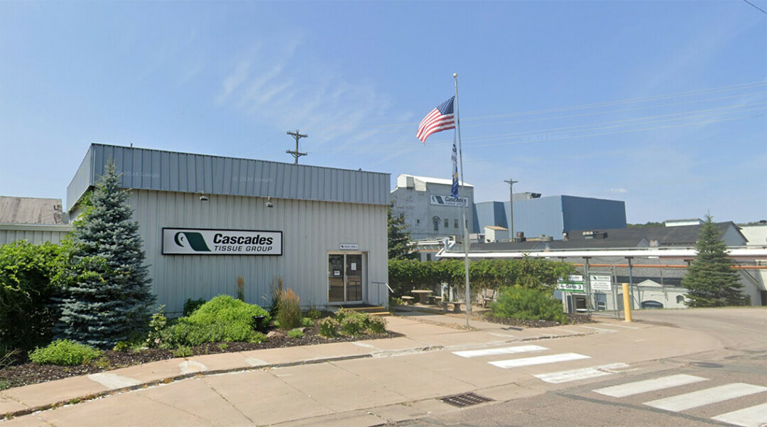 Eau Claire Cascades plant pictured, via Google Earth.