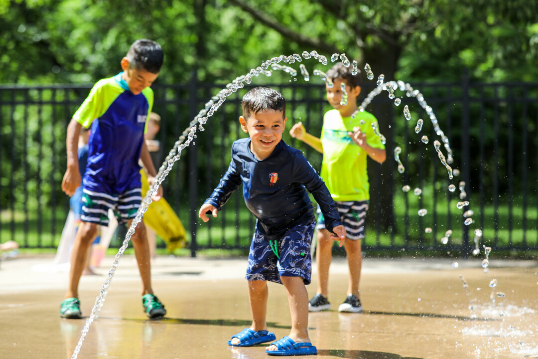 Splash pads are popular additions to public parks throughout the Chippewa Valley &ndash; including at Chippewa Falls' Irvine Park, pictured &ndash; though Dunn County has yet to welcome its own. A group of local organizers is hoping to change that through the Colfax Playground & Splash Pad Project.