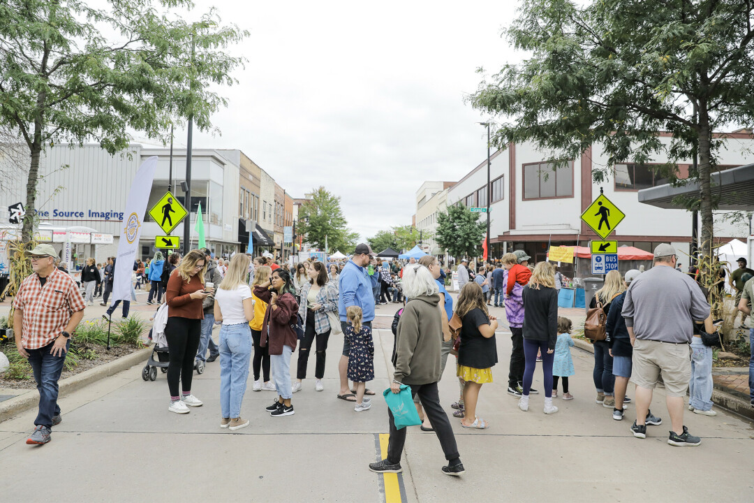Downtown Eau Claire, Inc. organizes the annual downtown Fall Festival, pictured. (Photo by Andrea Paulseth)