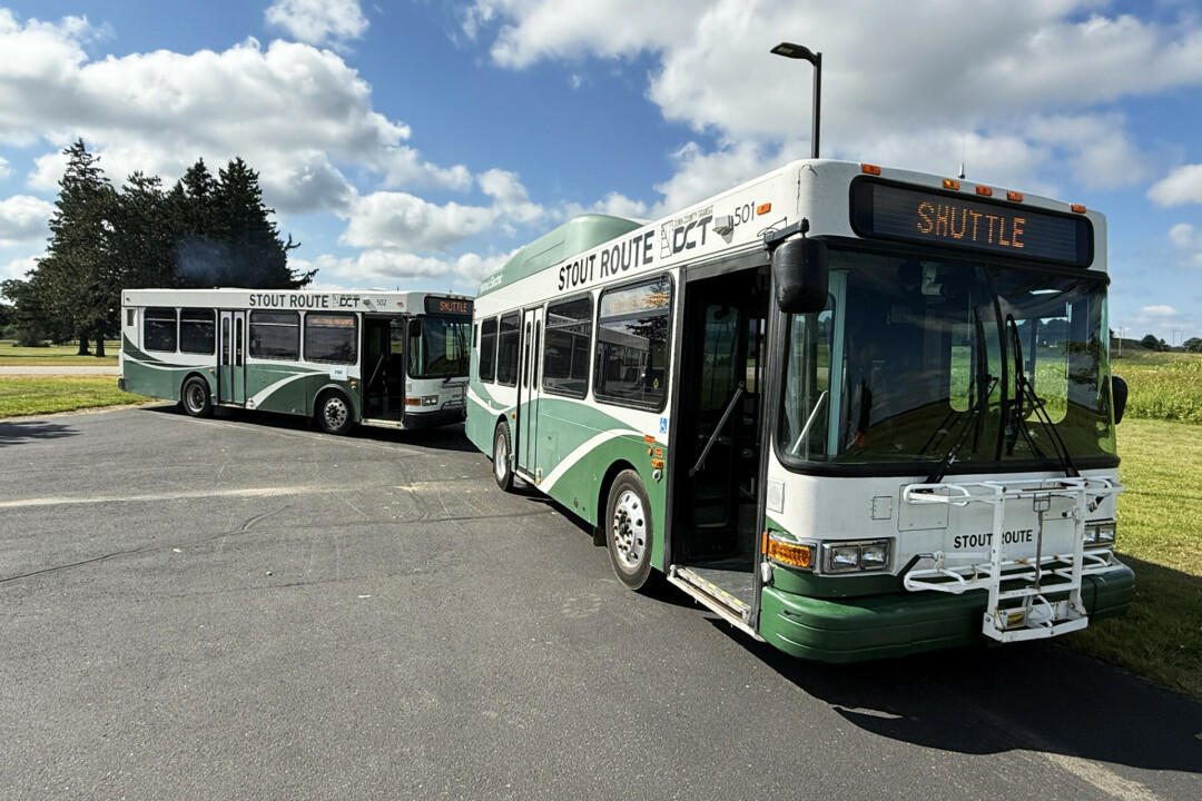 DUNN COUNTY DRIVE. 2025 saw record-breaking ridership for Dunn County Transit, which services the local university, within the city of Menomonie, the 