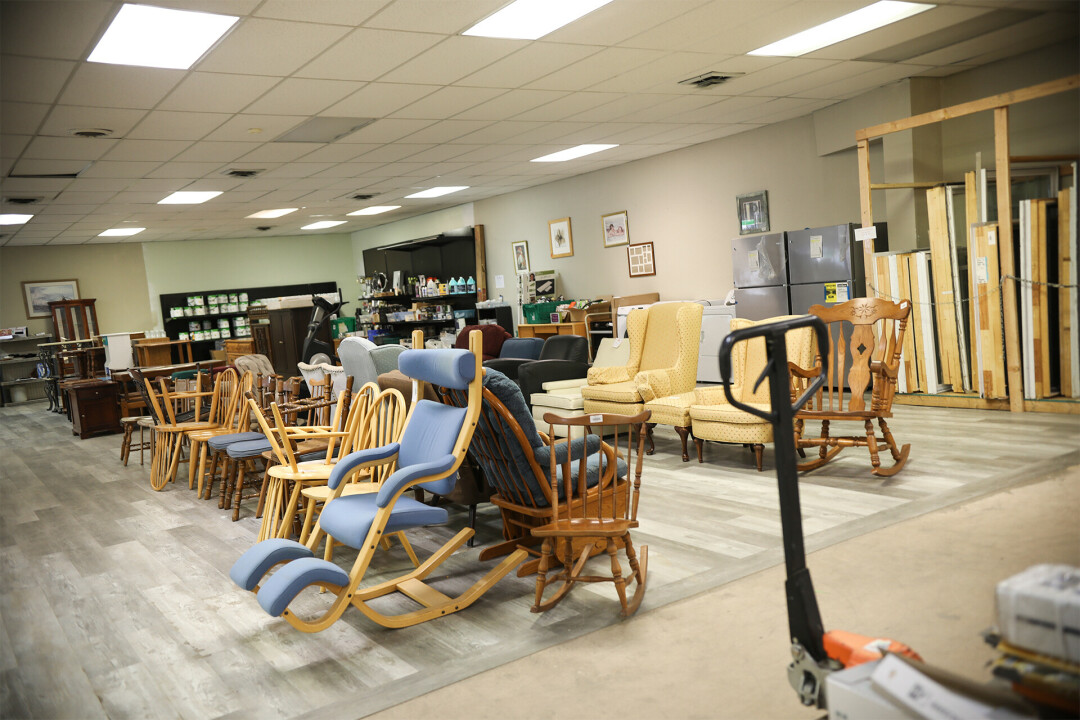 While the ReStore doesn't accept sofas, it does accept a range of furniture including cabinets and tables, dining and lounge chairs, bed frames, TVs, picture frames, exercise equipment and more.