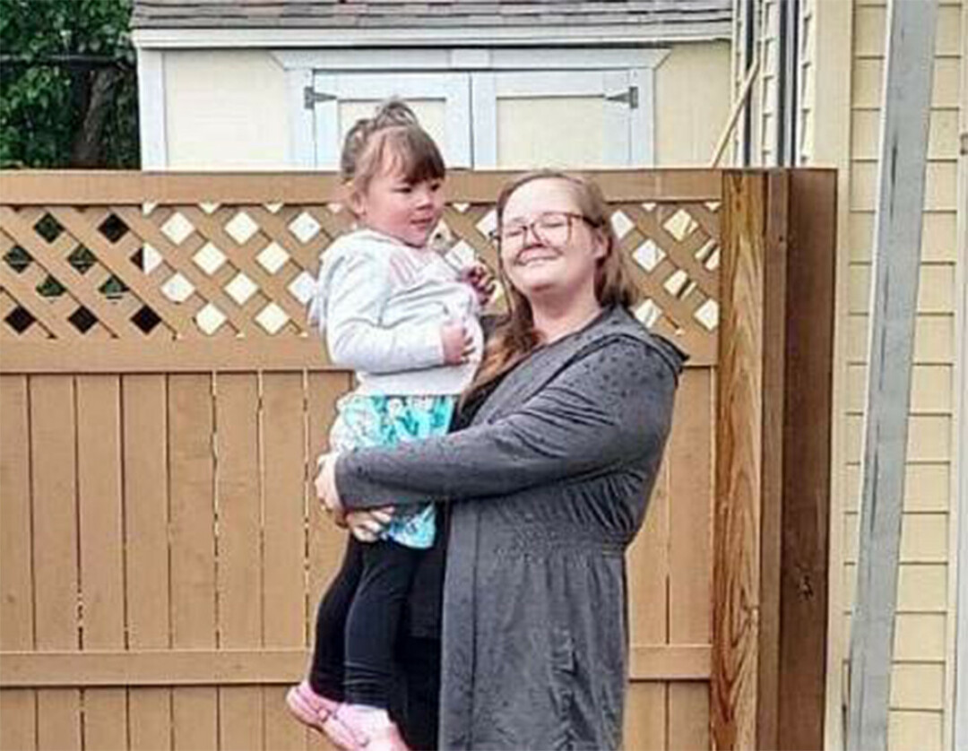 Sabelko and her daughter outside their home. (Submitted photo)