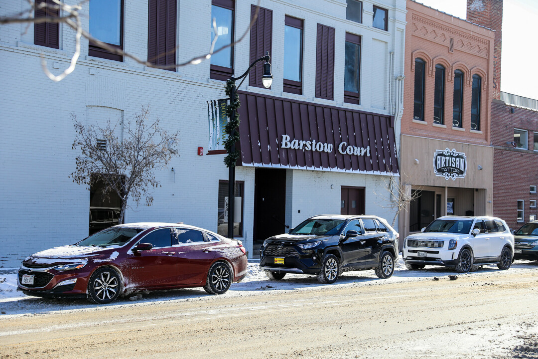 Entrance to the Volume One headquarters and The Local Store's outdoor patio, pictured.