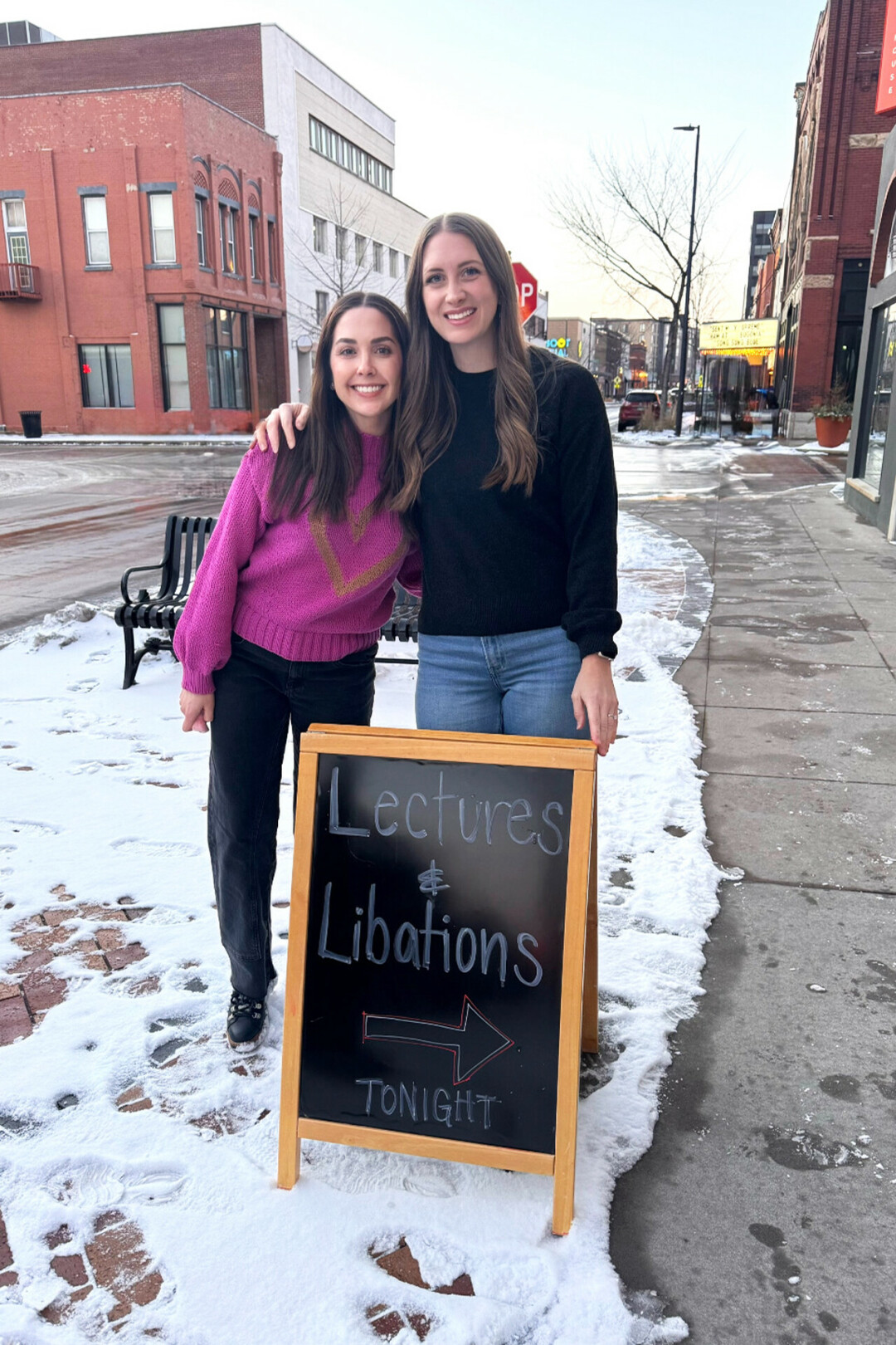 A blend between education and entertainment, the Lectures & Libations hosts (pictured above) envision a space where locals can explore new subjects in an accessible environment.
