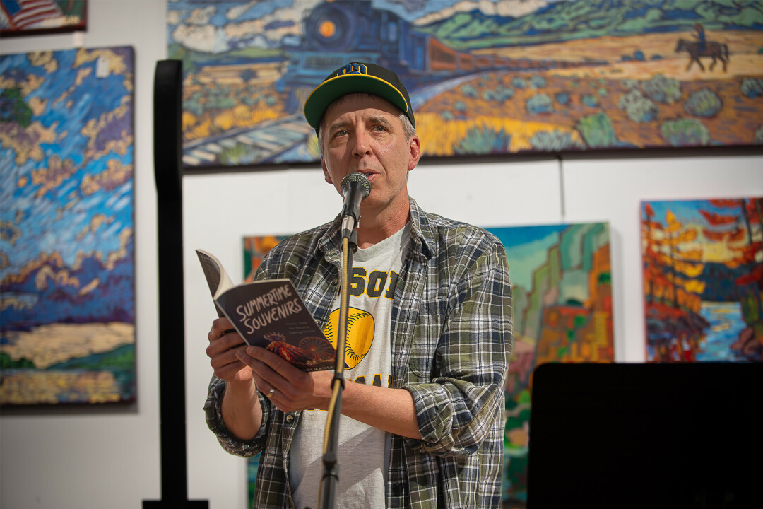 Ken Szymanski, Eau Claire's current Writer-In-Residence, pictured. (Photo by Jim Ivory)