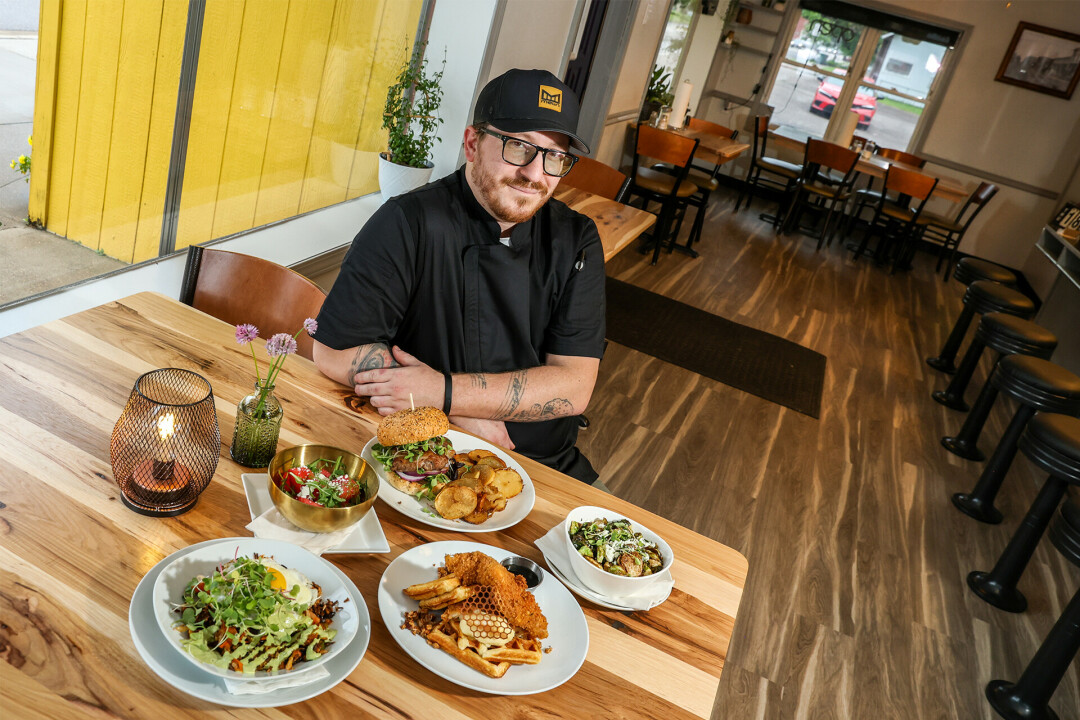 Chef Tyler Thelen, one of two chefs behind Sprout Bistro, pictured above. Thelen and co-owner Danielle Menting were first introduced through Amy Ann Huo, former chef at the Informalist in Eau Claire.