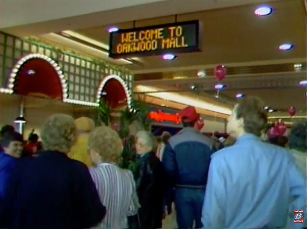 Over four decades, things have changed both inside and outside Oakwood Mall. The caf&eacute; court's recognizable half-circle signage spaces, however, remain today. (View full WEAU 13 News video online)