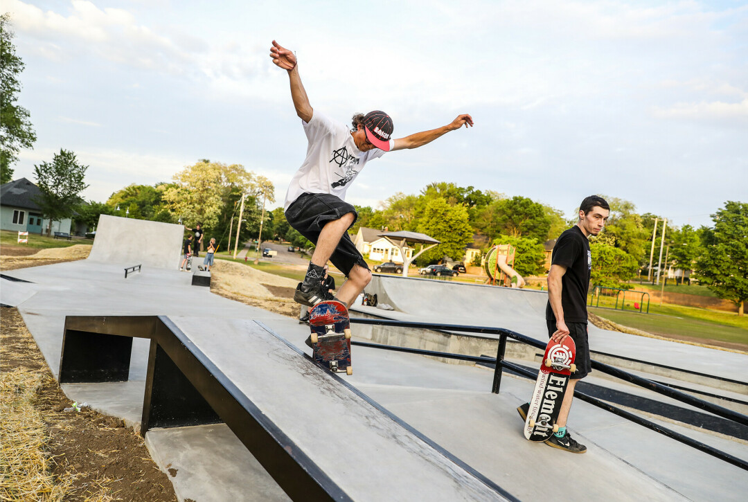 Local skater Finn Larson.